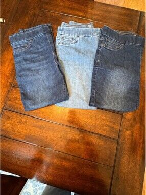 Kim Rogers Tummy Control Petite Average Light Wash Jeans Size 14P